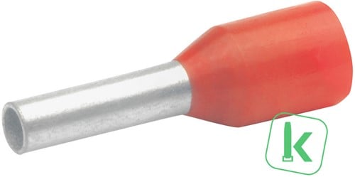 Klauke (479/18) Adereindhuls 35mm² Geïsoleerd / Hulslengte 18 mm  Rood (Zak 50 stuks)