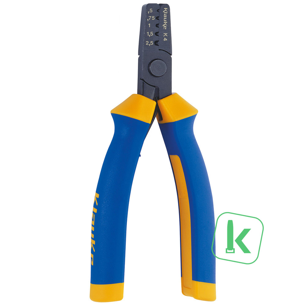 Klauke (K4 D) Perstang / Adereindhulstang voor Adereindhulzen 0,5 - 2,5mm² (1 stuk)