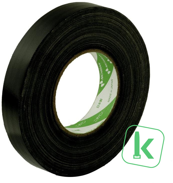 Nichiban gaffer tape Type 116N - 50 mm breed Zwart UV bestendig (Rol 50 meter)