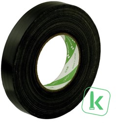 Nichiban gaffer tape Type 1200 - 50 mm breed Zwart UV bestendig (Rol 25 meter)