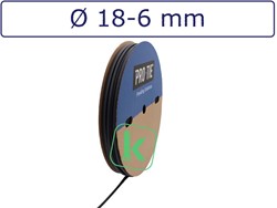 Krimpkous met Lijm 18-6 mm Zwart UV Dunwandig krimpverhouding 3:1 (Rol 25 meter)
