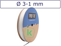 Krimpkous met Lijm 3-1 mm Transparant Dunwandig krimpverhouding 3:1 (Rol 100 meter)