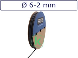 Krimpkous met Lijm 6-2 mm Zwart UV Dunwandig krimpverhouding 3:1 (Rol 100 meter)