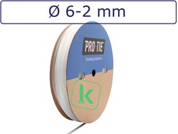 Krimpkous met Lijm 6-2 mm Transparant Dunwandig krimpverhouding 3:1 (Rol 100 meter)