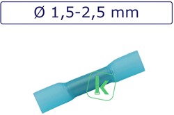 Stootverbinder met Krimpkous met Lijm 1,5-2,5 Blauw (Zak 100 stuks)