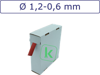 Krimpkous 1,2-0,6 mm Rood Dunwandig krimpverhouding 2:1 (Box 15 meter)