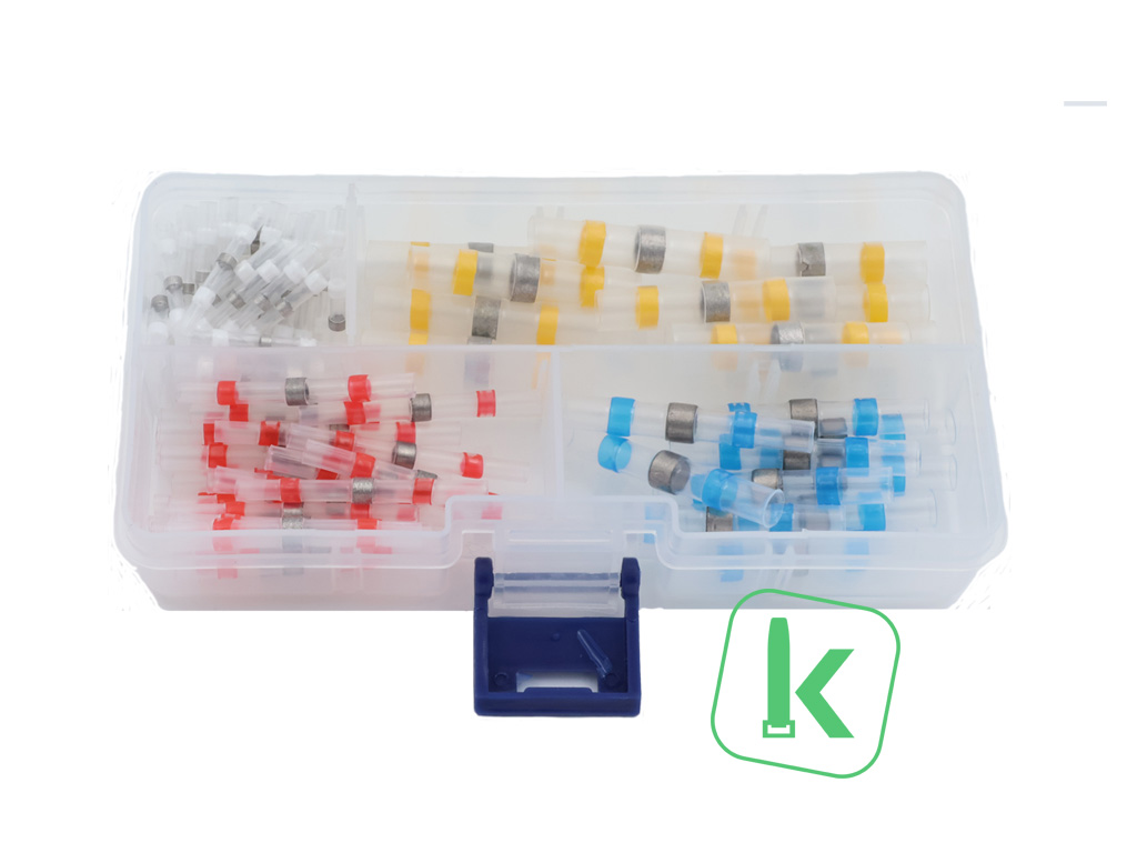 Assortimentsdoos Stootverbinder Soldeertin + Krimpkous met Lijm ( 95 stuks ) - PRO-TIE®