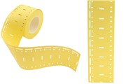 Kabelmarkering Printbaar -identificatie tags / PUR Tags 75 x 15mm Geel (Rol 1.000 stuks)-2