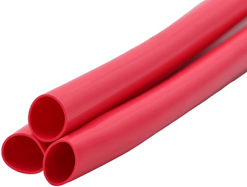 Siliconen Isolatiekous / Beschermkous 2500V Ø 3 mm Rood (stuk 1 meter)-2