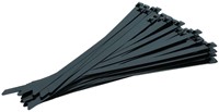 Tyraps, kabelbinders RVS 316 staal - 500 x 7,9 mm epoxy gecoat Zwart (Zak 100 stuks)-2