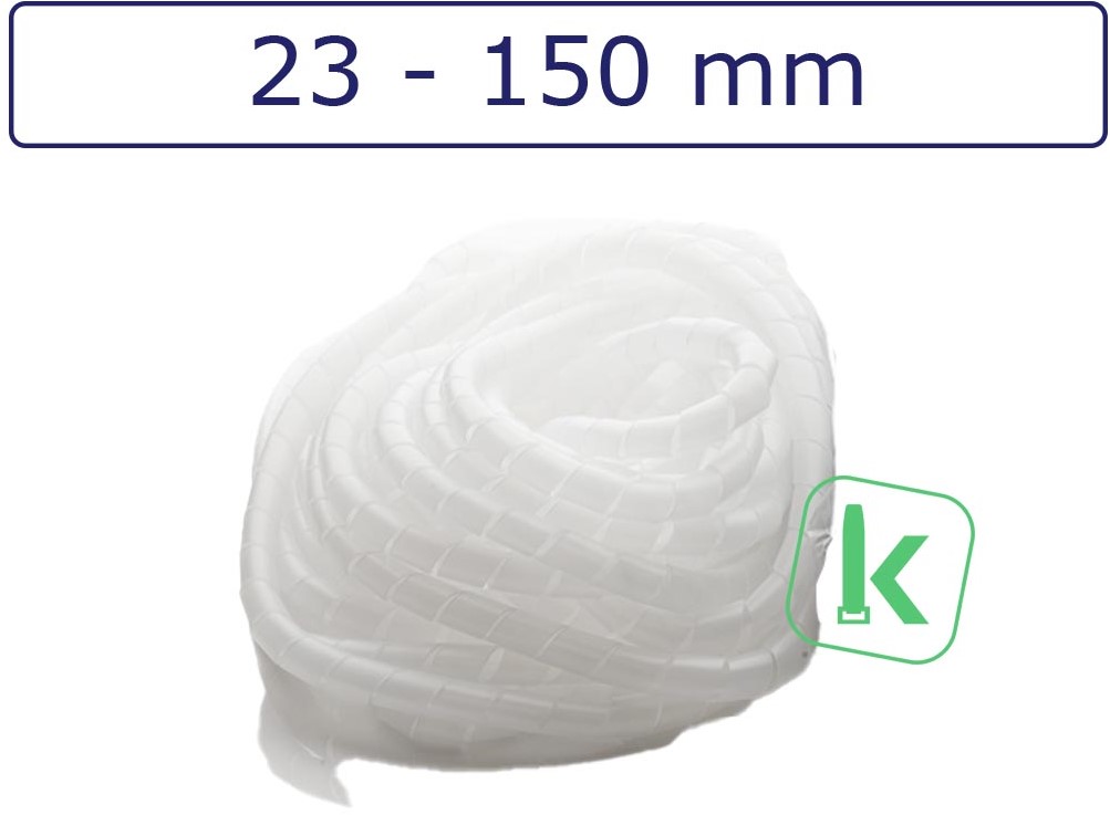 ACT CT4031 SPIRAALBAND ZWART 25MM L 20MTR ROL 20 MTR, Kabelbundelslang