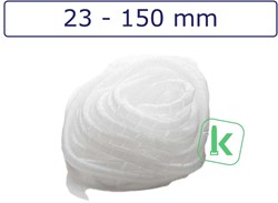 Spiraalband, spiraalslang  23-150 mm bundel capaciteit Naturel (Zak 20 meter)