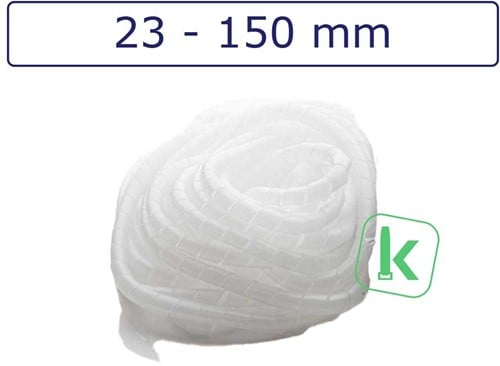 Spiraalband, spiraalslang  23-150 mm bundel capaciteit Naturel (Zak 20 meter)