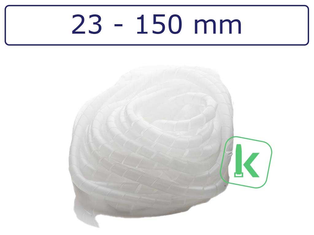 Spiraalband, spiraalslang 23-150 mm bundel capaciteit Naturel (Zak 20 meter)