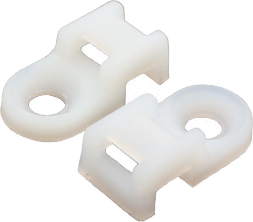SchroefOog 19 x 10 mm Wit naturel (Zak 100 stuks)-2