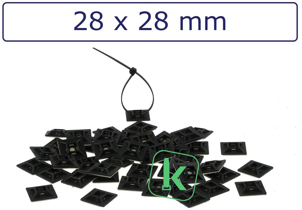 Tyraps met Paneelanker 200 x 4,8 mm Zwart UV-bestendig