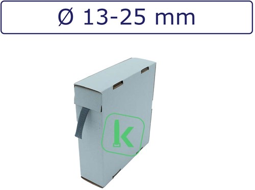 Vlechtkous, beschermkous 13-25 mm bundel capaciteit Grijs (Box 6 meter)