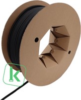 Zelfsluitende Beschermkous Polyester 8-9 mm Zwart UV bestendig (Rol 100 meter)
