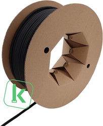 Zelfsluitende Beschermkous Polyester 8-9 mm Zwart UV bestendig (Rol 100 meter)