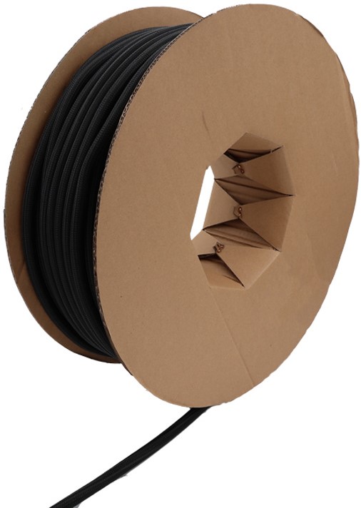 Zuivere kleur geïsoleerde vlecht kous strakke PET-draad uitbreidbare kabelmouw vlamvertragende nylon gevlochten mesh buis kabelhuls (kleur: wit, binnendiameter: 100M-10 mm