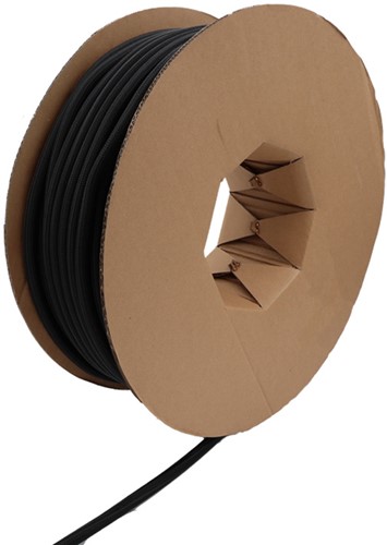 Zelfsluitende Vlechtkous Polyester 38-40 mm Zwart UV bestendig (Rol 25 meter)-2