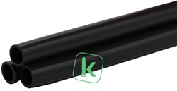 Siliconen Isolatiekous / Beschermkous 7000V  Ø 7 mm Zwart UV Bestendig (stuk 1 meter)