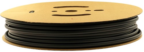 Krimpkous 3,2-1,6 mm Zwart UV Dunwandig krimpverhouding 2:1 (Rol 200 meter)-2